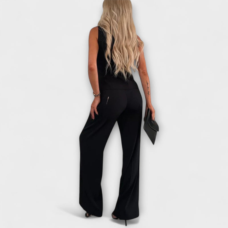 Wilhelmina – Stilvolles ärmelloses Top und Hosen-Ensemble