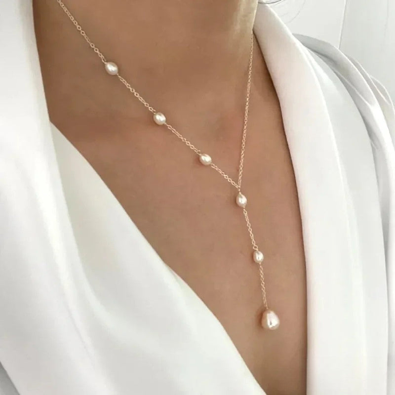 Vintage Perlenkette mit Anhänger