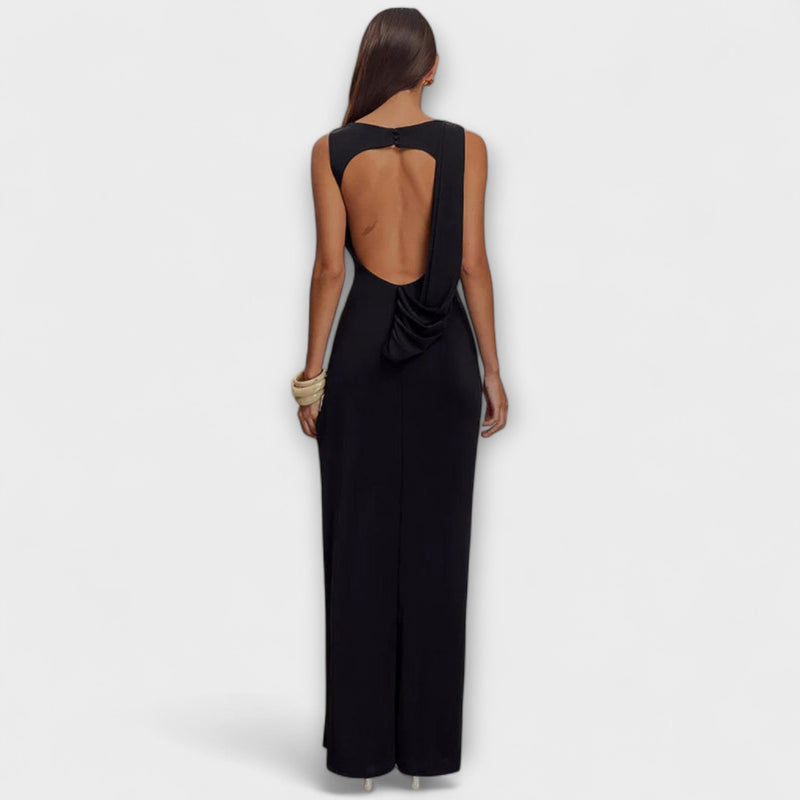 Rieke – Stilvolles Maxikleid mit hohem Schlitz
