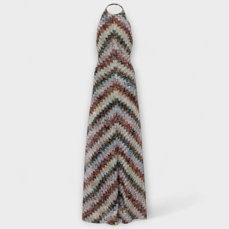 Reese – Jodie Strickkleid mit farbigem Fischgrätenmuster