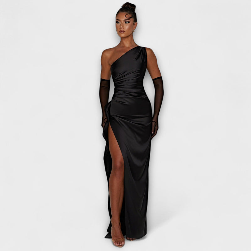 Maxikleid mit einer Schulter
